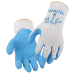 NATURAL RUBBER COATED -- COTTON/POLY STRING KNIT SYNTHETIC GLOVES